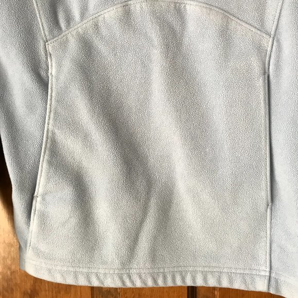 New Balance Pale Blue 1/4 Zip Fleece Pullover Medium - Picture 6 of 11